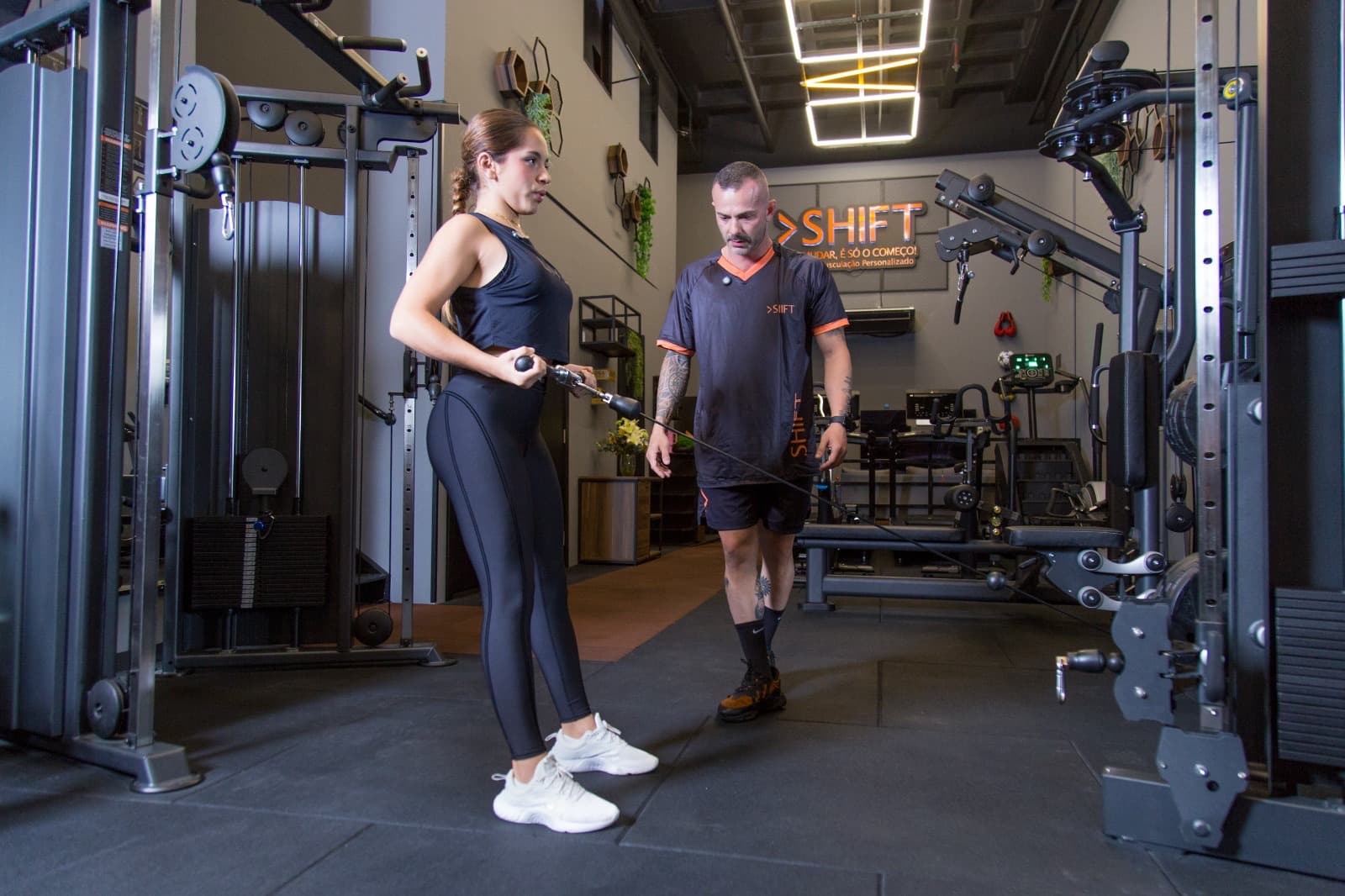 Espaço de musculação personalizado da Shift
